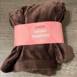 Gymboree Chocolate Velour Leggings 5T